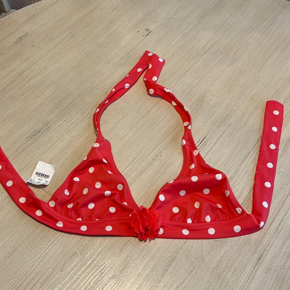NWT J. Crew Pink Bikini Top